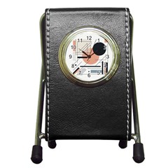 Abstract Architecture Pen Holder Desk Clock by Bedest