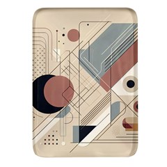 Boho Abstract Architecture Rectangular Glass Fridge Magnet (4 Pack) by Bedest