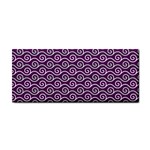 Violet White Pattern Hand Towel Front