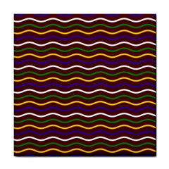 Multicolor Wave Pattern Tile Coaster by ytdream