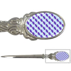 White Blue Pattern Letter Opener by ytdream