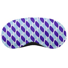 White Blue Pattern Sleep Mask by ytdream
