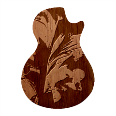 Splash Guitar Shape Wood Guitar Pick Holder Case And Picks Set by geonetique