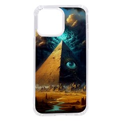 Mystic Blue Pyramid Art Iphone 14 Pro Max Tpu Uv Print Case by ExtraAwesomeSauce