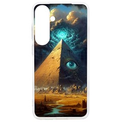 Mystic Blue Pyramid Art Samsung Galaxy S24 Ultra 6 9 Inch Tpu Uv Case by ExtraAwesomeSauce
