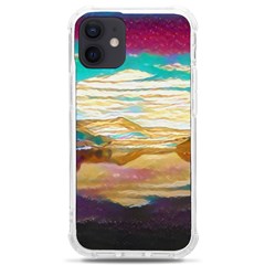 Vibrant Sunset Over Serene Lake Iphone 12 Mini Tpu Uv Print Case	 by ExtraAwesomeSauce