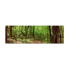 Peaceful Green Forest Walk Sticker (bumper) by ExtraAwesomeSauce