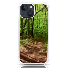 Peaceful Green Forest Walk Iphone 13 Mini Tpu Uv Print Case by ExtraAwesomeSauce