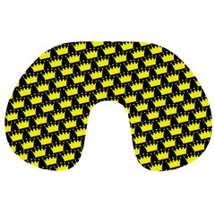 Royalty Inspired Crown Pattern Travel Neck Pillow by ExtraAwesomeSauce