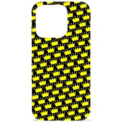 Royalty Inspired Crown Pattern Iphone 15 Pro Black Uv Print Pc Hardshell Case by ExtraAwesomeSauce