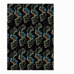 Multicolored DNA Strand Art Large Garden Flag (Two Sides) Back