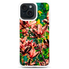 Abstract Floral Artwork Iphone 15 Plus Tpu Uv Print Case by ExtraAwesomeSauce