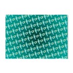 Peaceful Japanese Kanji Design Crystal Sticker (A4) Front