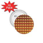Gradient Lion Head Pattern 1.75  Buttons (10 pack) Front