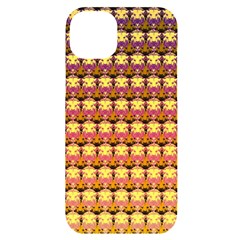 Gradient Lion Head Pattern Iphone 14 Plus Black Uv Print Case by ExtraAwesomeSauce
