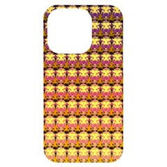 Gradient Lion Head Pattern Iphone 14 Pro Black Uv Print Case by ExtraAwesomeSauce