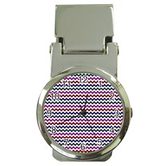 Chevron Pattern Money Clip Watches by ytdream