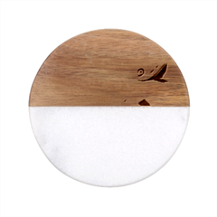 Vooo Classic Marble Wood Coaster (round)  by bego
