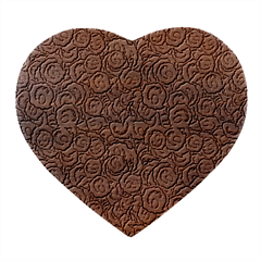 Funny Bacterias Drawing Motif Random Pattern Heart Wood Jewelry Box by dflcprintsclothing