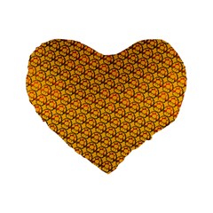 Pixel Art Mushroom Pattern Standard 16  Premium Heart Shape Cushions by ExtraAwesomeSauce
