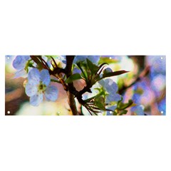 Springtime Pear Tree Blossoms Banner And Sign 8  X 3  by ExtraAwesomeSauce