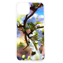Springtime Pear Tree Blossoms Iphone 15 Tpu Uv Print Case by ExtraAwesomeSauce