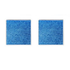 Blue Denim Jeans Like Cufflinks (square) by ConteMonfrey