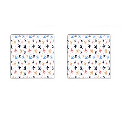 Cute Airplanes Planes Cufflinks (square) by ConteMonfrey