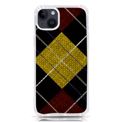 Yellow Plaid Iphone 14 Plus Tpu Uv Print Case by ConteMonfrey