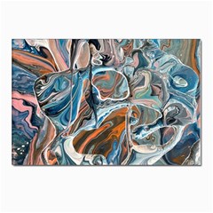 Blue Islands Postcard 4 x 6  (pkg Of 10) by kaleidomarblingart
