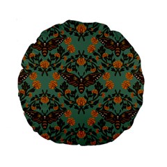 Day Of The Death Moth Standard 15  Premium Round Cushions by GeekLover