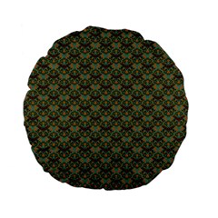 Day Of The Death Moth Scaled Standard 15  Premium Flano Round Cushions by GeekLover