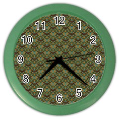 Day Of The Death Moth Scaled Color Wall Clock by GeekLover