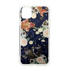 Japanese Wave Koi Illustration Pattern Iphone 11 Tpu Uv Print Case by Ndabl3x