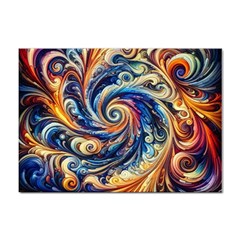 Colorful Motion Abstract Art Sticker A4 (10 Pack) by ExtraAwesomeSauce