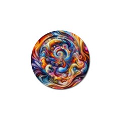 Dynamic Color Vortex Golf Ball Marker by ExtraAwesomeSauce