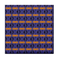 Bitcoin Logo Pattern Face Towel by ExtraAwesomeSauce