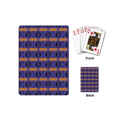 Bitcoin Logo Pattern Playing Cards Single Design (mini) by ExtraAwesomeSauce
