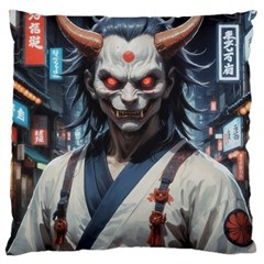 Demon Samurai Standard Premium Plush Fleece Cushion Case (two Sides) by AwesomeSauce