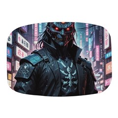 Cyberpunk Demon Samurai Mini Square Pill Box by AwesomeSauce