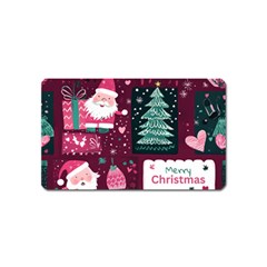 Christmas Santa Claus Magnet (name Card) by Posterlux