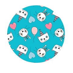 Birtay Cats Bunnies, Koteto Mini Round Pill Box (pack Of 5) by kyorashop23
