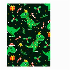 Christmas Funny Pattern Dinosaurs Small Garden Flag (two Sides) by Ket1n9