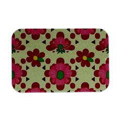 Retro 1960s Flowers Pattern 4 Open Lid Metal Box (silver)   by violetheavensky