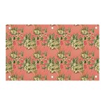 Retro 1880s Flowers Pattern 12 Banner and Sign 5  x 3  Front