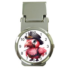 Kawaii Pink Parrot Pirate Money Clip Watches by KawaiiArtStyle