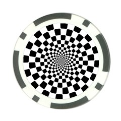 Geomtric Pattern Illusion Shapes Poker Chip Card Guard (10 Pack) by Grandong