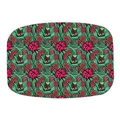 Retro 1880s Flowers Pattern 3 Mini Square Pill Box by violetheavensky