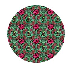 Retro 1880s Flowers Pattern 3 Mini Round Pill Box (pack Of 5) by violetheavensky