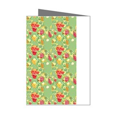 Retro 1880s Flowers Pattern 17 Mini Greeting Cards (pkg Of 8) by violetheavensky